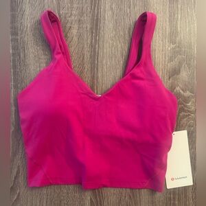 New with tags Lululemon Align tank top.Rippened Raspberry . Pink tone. Size 8.
